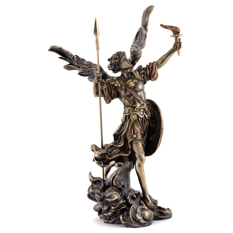 Top Collection Archangel Uriel God is My Light Statue - Phanuel Turn to God Sculpture in Cold Cast Bronze- 13.75-Inch Holy Saint Patron of Salvation Figurine - Image 1